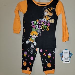 Paw Patrol Halloween Pajamas Baby Girl Size 12 months